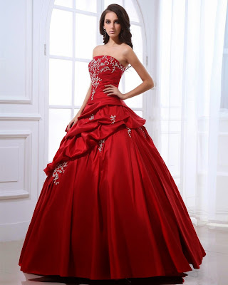 red gown dresses