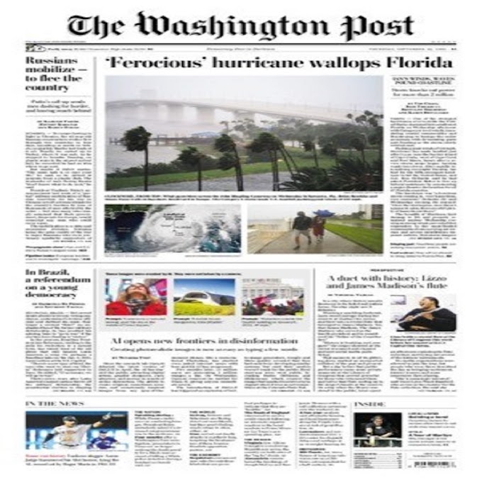 The Washington Post Newspaper Pdf Download 29 September 2022
