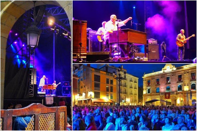 The James Taylor Quartet JTQ en la Plaza Mayor de Gijon durante la Semana Grande 2015