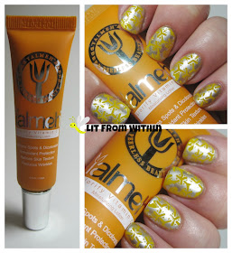 Yalmeh Glorify Vitamin C Moisturizing Lotion-inspired nailart