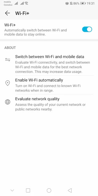 حل مشكلة Wi-Fi+ او Wi-Fi Assistant