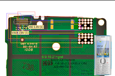 Nokia x2-00 lcd solution