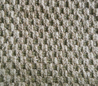 water reed carpet in basket weave pattern