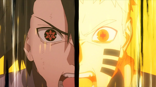 Naruto and Sasuke vs Momoshiki