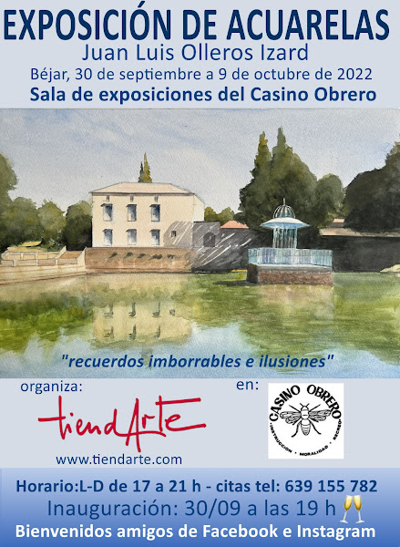 El Casino inaugura este viernes una exposición de acuarelas de Juan Luis Olleros Izard - 29 de septiembre de 2022