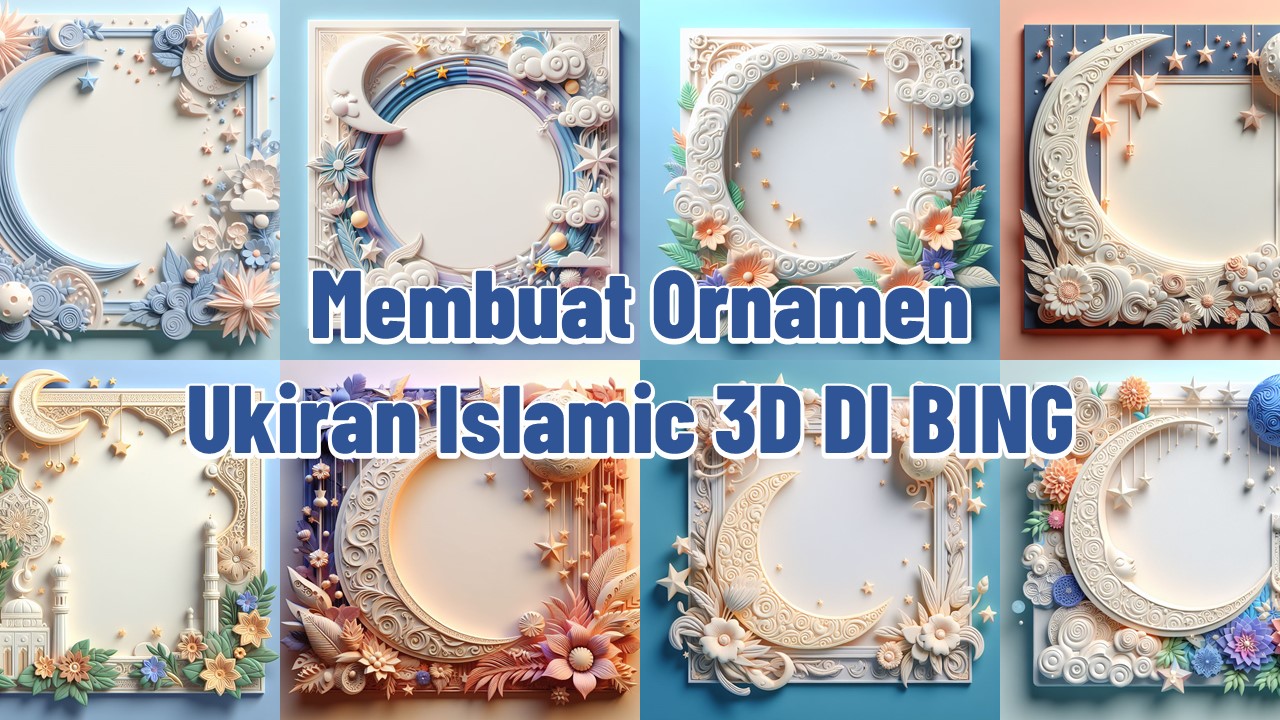 Membuat Ornamen Ukiran 3D Islami