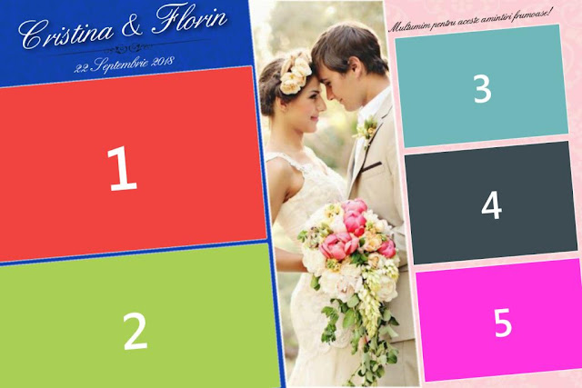 Free Wedding photo booth template 5 poses