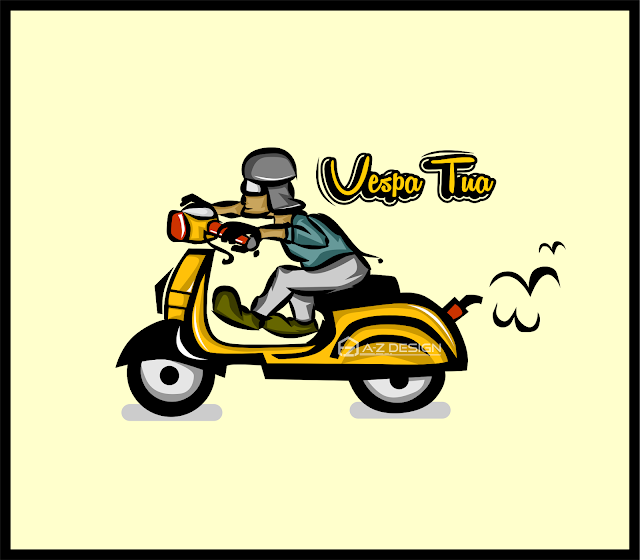 Vespa Tua Vector