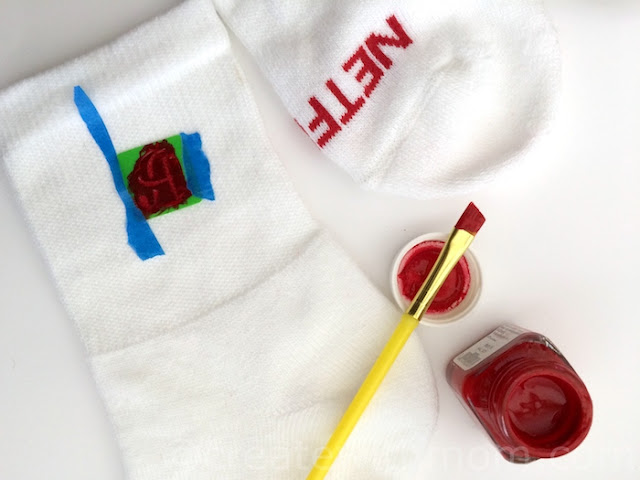 Adding Monogram to Socks