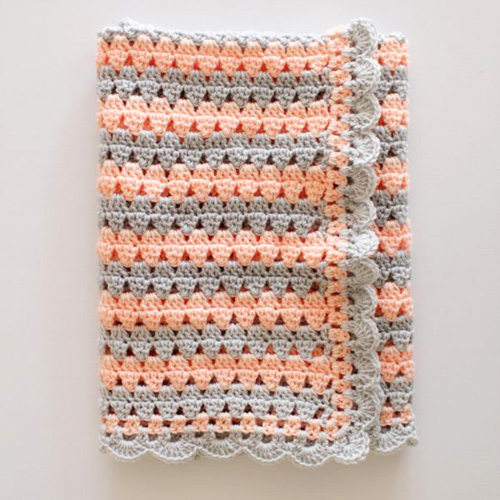Modern Crochet Granny Blanket - Free Pattern 