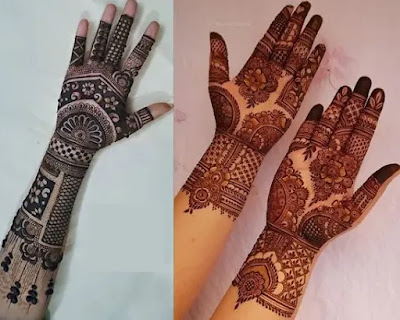 Half Hand Mandala Mehndi design