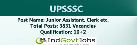 UPSSSC Junior Assistant