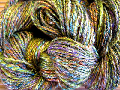 Hand dyed silk skein