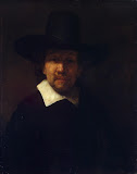 Portrait of the Poet Jeremias de Decker by Rembrandt Harmenszoon van Rijn - Portrait Paintings from Hermitage Museum