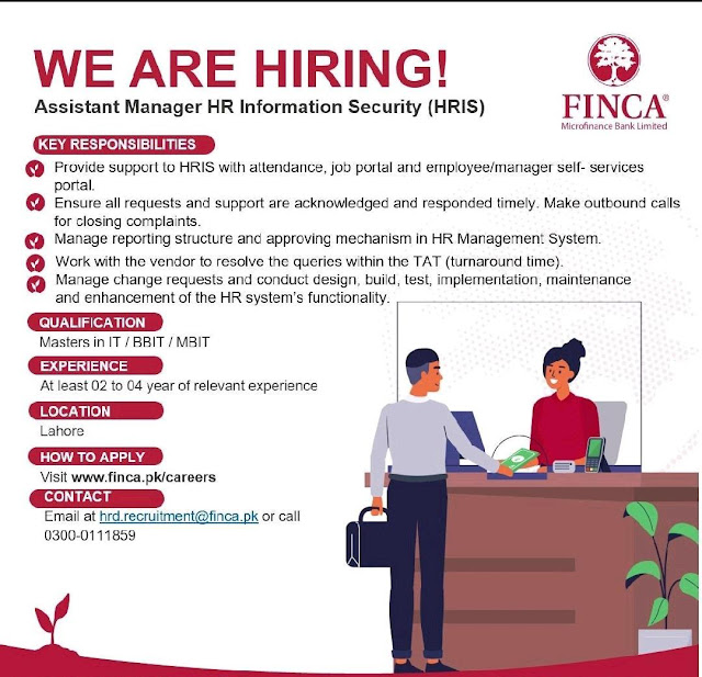 Finca Microfinance Bank Limited Latest Jobs