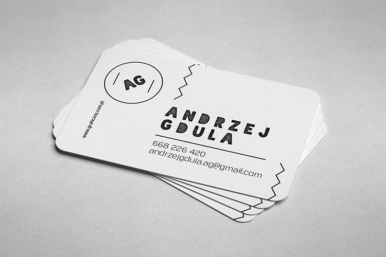 Rounded Business Cards Mockup PSD