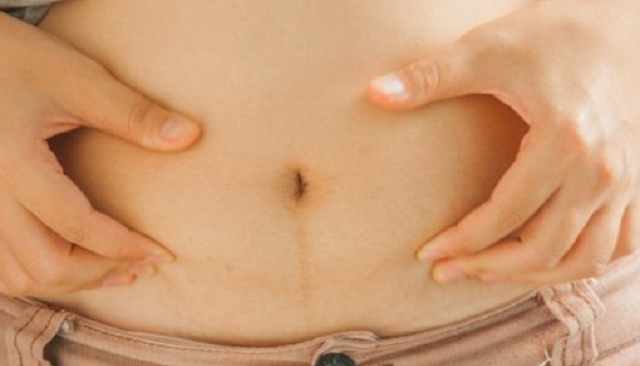 Meaning of pimple location appears on the abdominal
