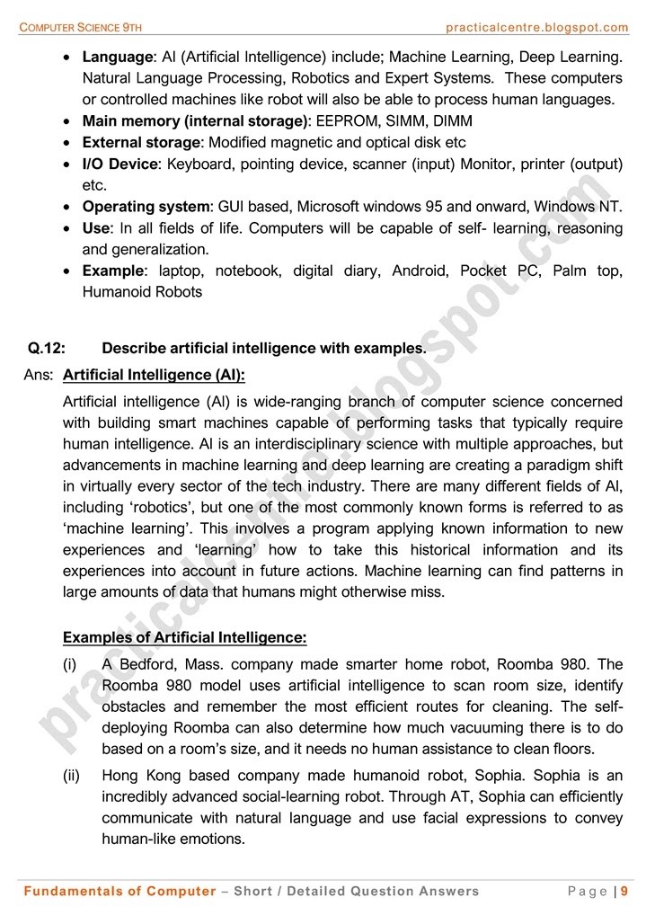 fundamentals-of-computer-short-and-detailed-question-answers-computer-science-9th-notes