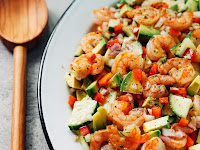 Shrimp Avocado Cucumber Salad