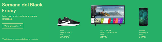 Top 5 ofertas Semana del Black Friday de eBay