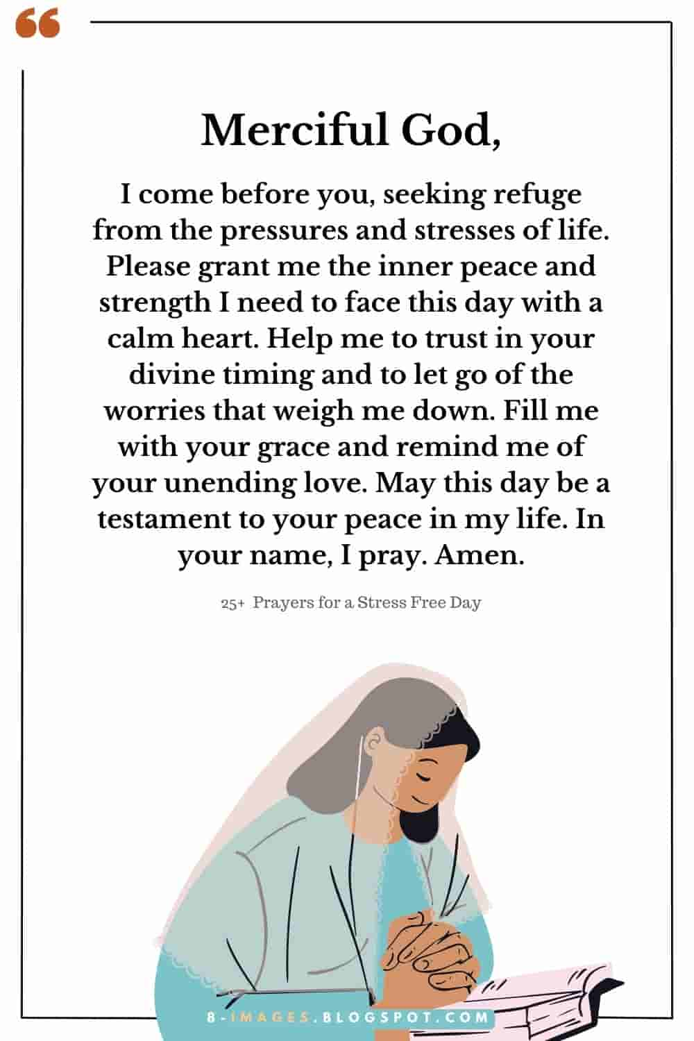 prayer for a Stress Free Day