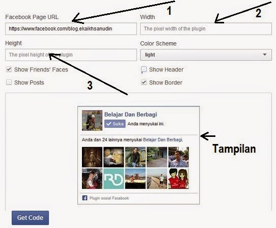 MEMBUAT DAN MEMASANG FANSPAGE FACEBOOK DI BLOG