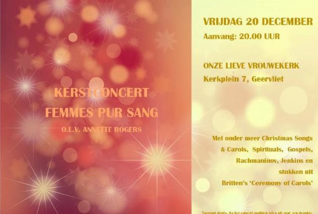 Het 2de kerstconcert in Geervliet: