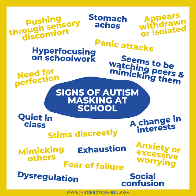 Signs of autism masking at school