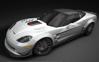 Corvette Geiger ZR1 White Sport Car 1