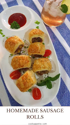 Tasty sausage rolls made the bakery-style, these homemade sausage rolls are crunchy and are made with the tastiest filling. These rolls are not only made with minced beef but also with a bit of bacon. If you are always looking for pork recipes then