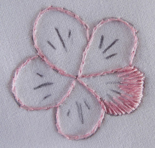 flower, petal, embroidery, stitching, thread painting, needle painting