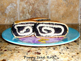 Poppy Seed Roll on pretty plate