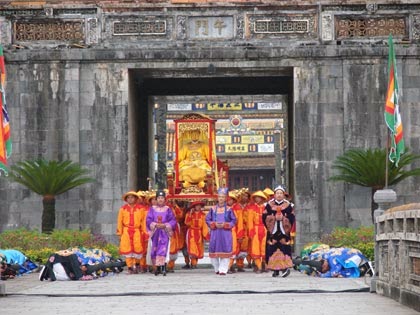 Hue Festival - Nam Giao Ceremony In Hue. 