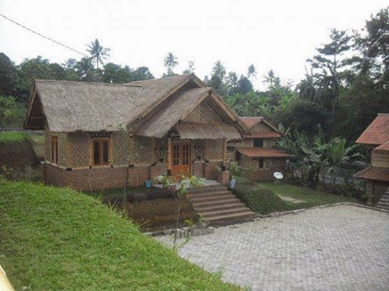 jasa pembuatan rumah bambu foto rumah bambu model rumah 