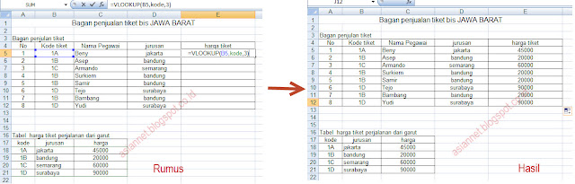 contoh soal excel vlookup dan hlookup dan jawabannya xls