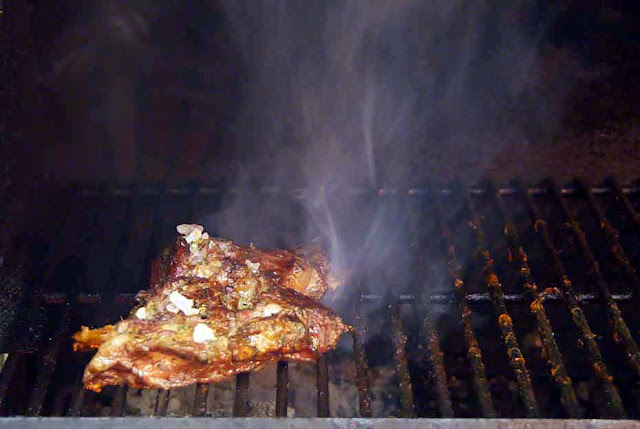 chicken, grill, smoke