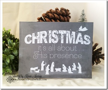 Christmas presence card www.papercraftmemories.com