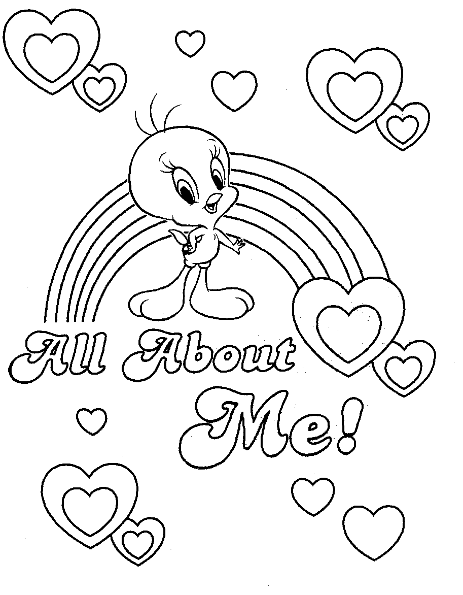 Download Coloring Pages: Tweety Bird free printable coloring pages ...