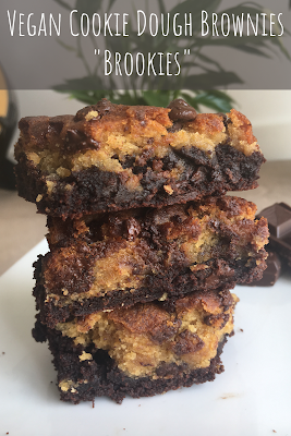 Vegan Cookie Dough Brownies (Brookies)