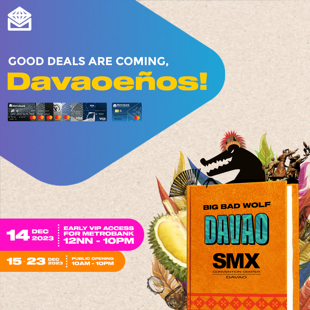 Metrobank Cardholders Rejoice: Big Bad Wolf Book Sale Returns to Davao with Exclusive Perks