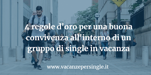 regole per single in vacanza