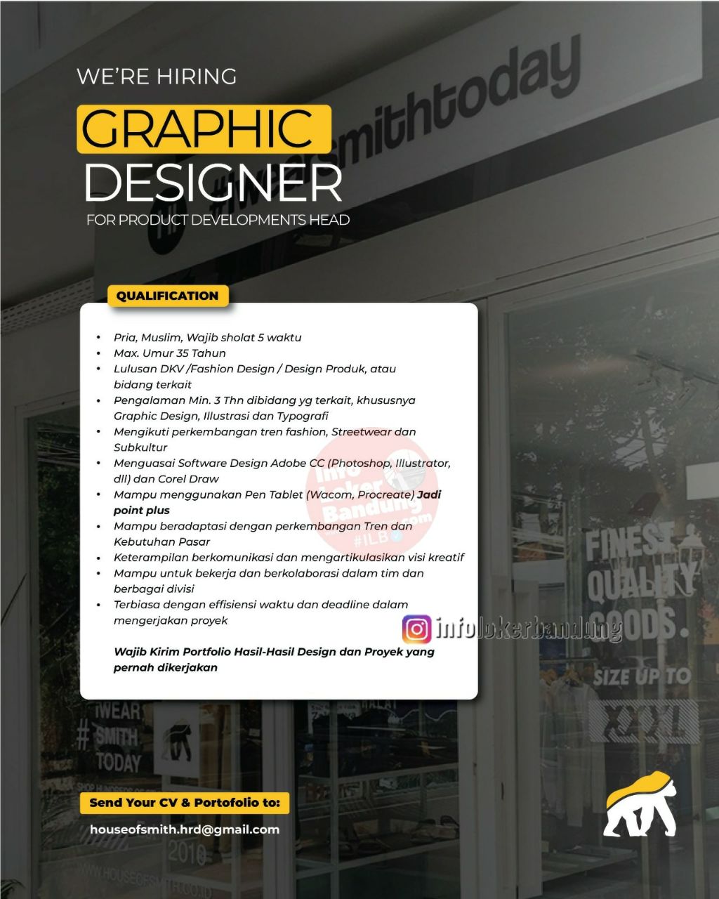 Lowongan Kerja Graphic Designer House Of Smith Bandung Agustus 2023