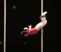 Powerful Pole Acrobat