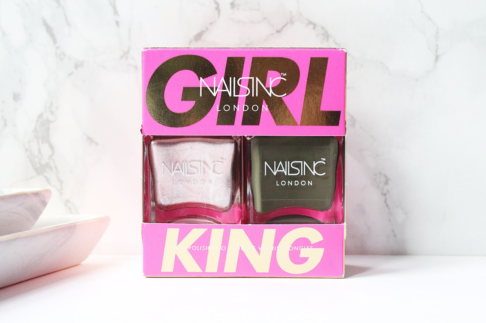 Nails Inc Girl King Nail Polish Duo Review (+ Swatches)