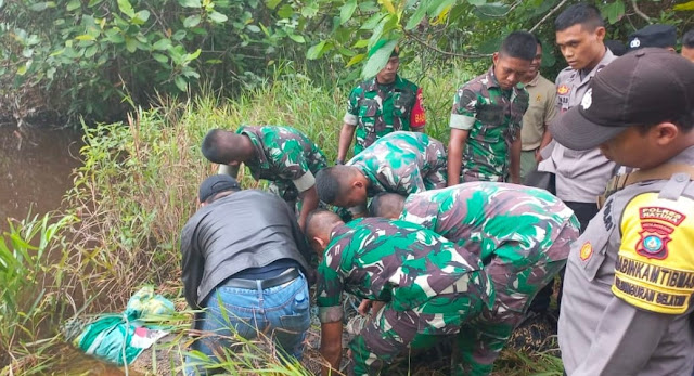 Babinsa David Alaslan dan Kurnia Irwan Menghadiri Pelepasan Buaya Muara di Sungai Penarik Babinsa David Alaslan dan Kurnia Irwan Menghadiri Pelepasan Buaya Muara di Sungai Penarik