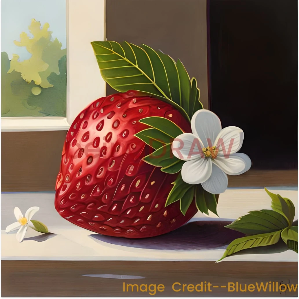 strawberry drawing
