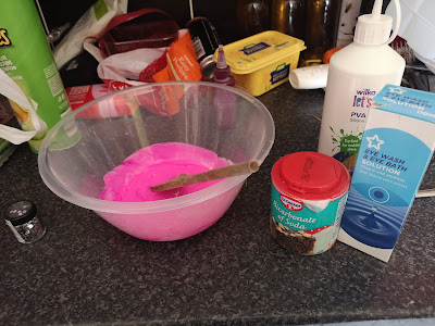 how to make hair dye slime