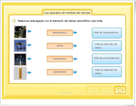 Los aparatos de medida del tiempo atmosférico Actividad de Santillana en red Educación Primaria