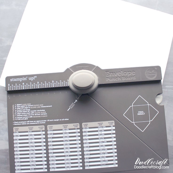 Easy Custom Envelopes using the Envelope Punch Board