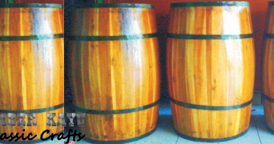 Barrel Kayu Tong Kayu Ember Kayu Classic Crafts